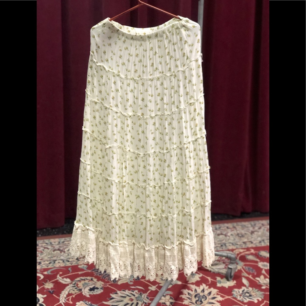 RL Denim & Supply Floral Maxi Skirt Size XS